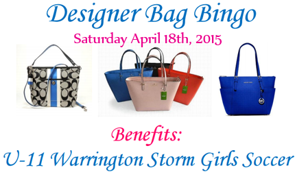 Designer Bag Bingo - April 18th, 2015