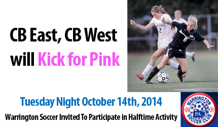 CB East, CB West will Kick for Pink