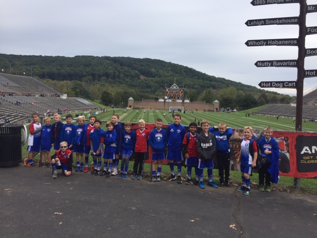 Warrrington Boys U9 Academy Teams enjoy day at Bethlehem Steel Soccer Game